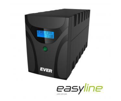 UPS (zasilacz awaryjny) Ever EASYLINE 1200 (1200VA/600W, 2xIEC, 2xFR, AVR, USB)